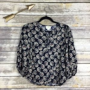 Maeve Anthropologie Confetti Burst Career Blouse